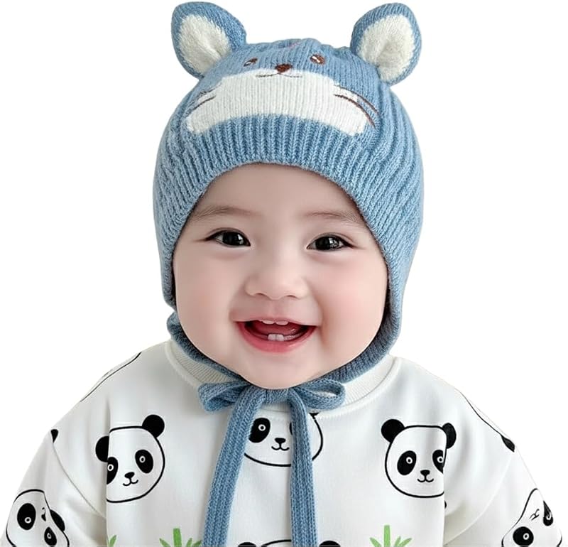 Reffer Baby Winter Caps Unisex Beanie Fit For 6 Months
