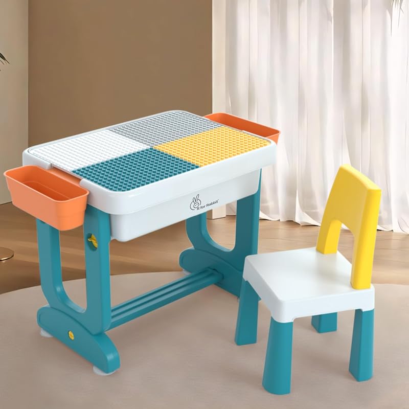 R For Rabbit Little Genius Learner Polypropylene Kids Study Table