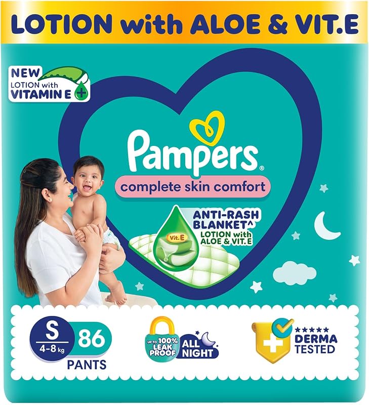 Pampers Complete Skin Comfort Pant Style Diaper Large 128 Count
