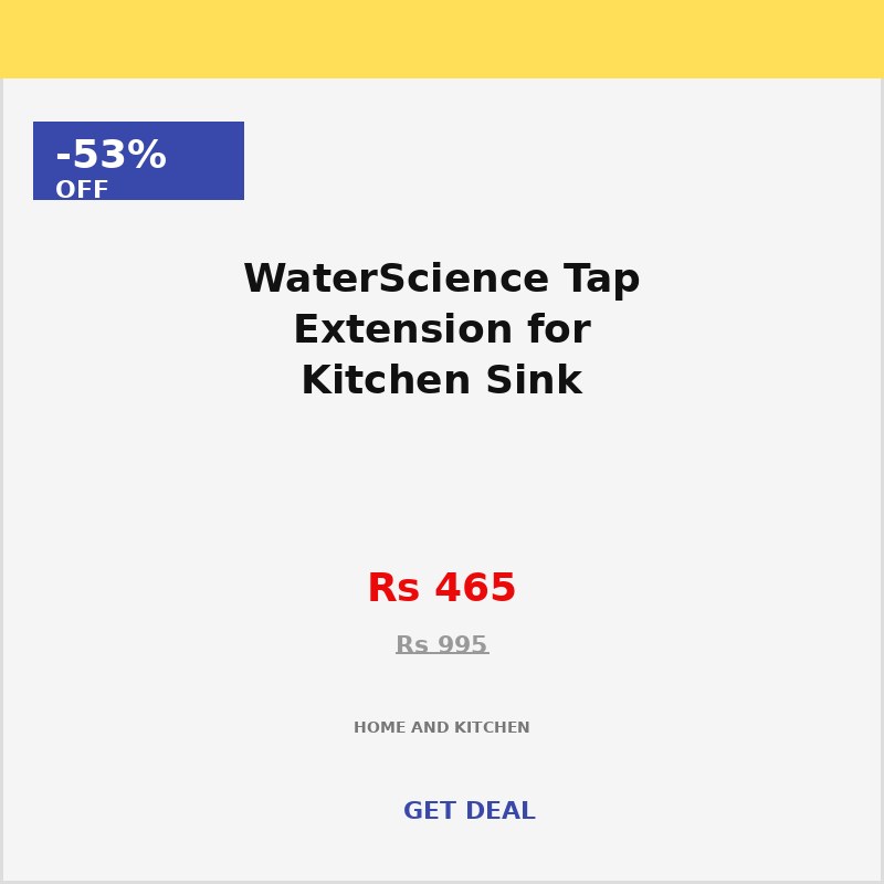 WaterScience Tap Extension for Kitchen Sink