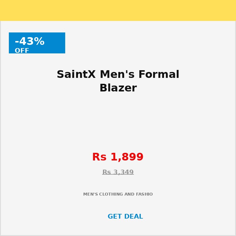 SaintX Men's Formal Blazer