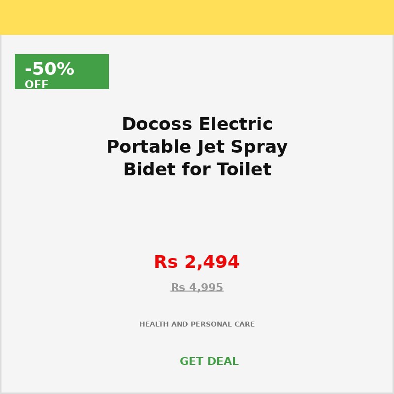 Docoss Electric Portable Jet Spray Bidet for Toilet
